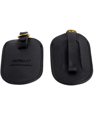 Korjo Luggage Tags Leather 2 pkt LT35 Black