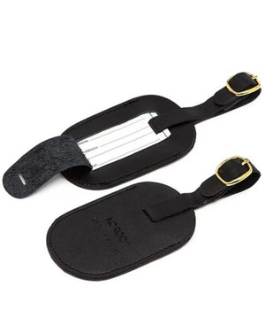 Korjo Luggage Tags Leather 2 pkt LT35 Black