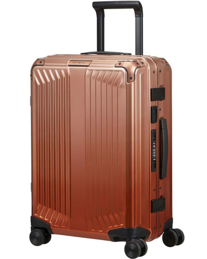 Samsonite Lite-Box ALUMINIUM 55cm Frame suitcase Copper Gradient