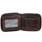 Pierre Cardin Leather wallet zip around PC10344 CHOCOLATE