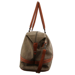 Pierre Cardin Canvas overnight duffle 2578 BROWN / KHAKI