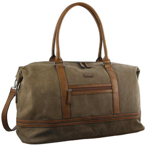 Pierre Cardin Canvas overnight duffle 2578 BROWN / KHAKI