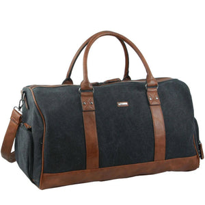 Pierre Cardin Canvas overnight duffle 2581 BLACK