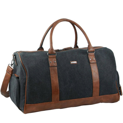 Pierre Cardin Canvas overnight duffle 2581 BLACK