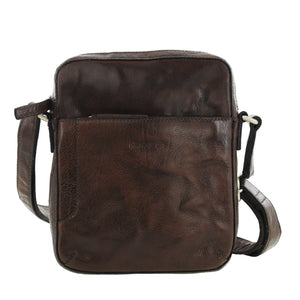 Pierre Cardin Leather shoulder bag PC2795 BROWN