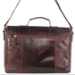 Pierre Cardin Leather Messenger briefcase 2801 Chocolate