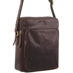 Pierre Cardin Leather shoulder bag PC2804 CHESTNUT