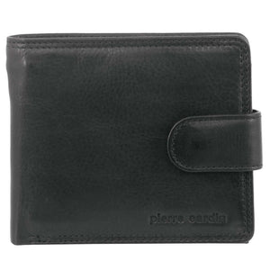 Pierre Cardin Leather wallet with inside zip 2813 Black