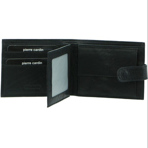 Pierre Cardin Leather wallet with coin pouch PC2815 BLACK