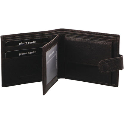 Pierre Cardin Leather wallet with coin pouch PC2815 BROWN