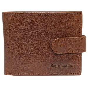 Pierre Cardin Leather wallet with coin pouch PC2815 CHESTNUT