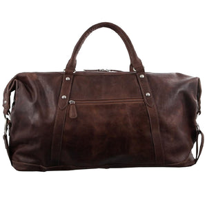 Pierre Cardin Leather overnight duffle 2824 Chocolate