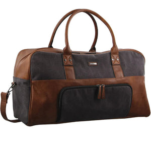 Pierre Cardin Canvas overnight duffle 2887 BLACK