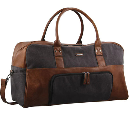 Pierre Cardin Canvas overnight duffle 2887 BLACK