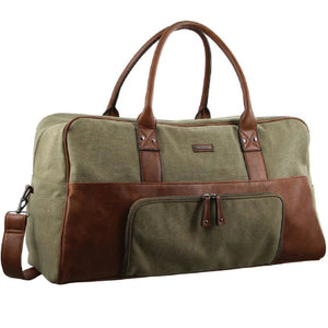 Pierre Cardin Canvas overnight duffle 2887 BROWN / KHAKI