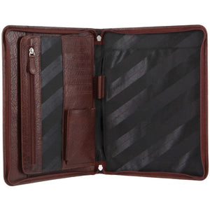 Pierre Cardin A4 Leather compendium PC3062 CHOCOLATE