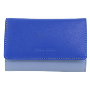Pierre Cardin Ladies Leather Multi colour Tri-fold wallet 3261 Lilac Multi