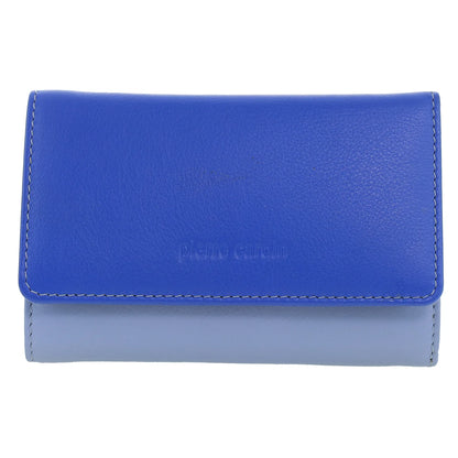 Pierre Cardin Ladies Leather Multi colour Tri-fold wallet 3261 Lilac Multi