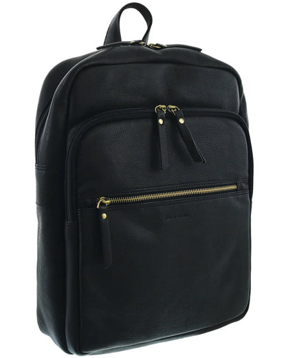 Pierre Cardin leather backpack 3332 Black