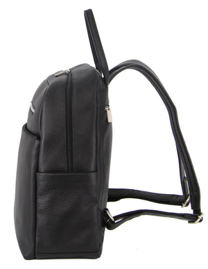 Pierre Cardin leather backpack 3341 Black