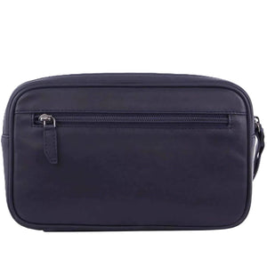 Pierre Cardin Leather wrist bag 3505 Navy