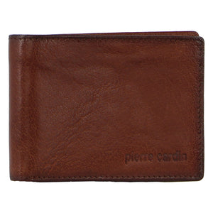 Pierre Cardin Leather wallet with inside flap 3614 Tan