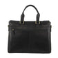 Pierre Cardin Leather slim briefcase 3621 Black