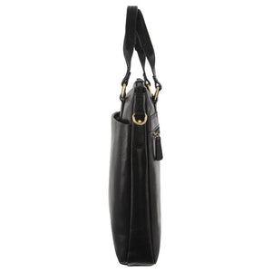 Pierre Cardin Leather slim briefcase 3621 Black