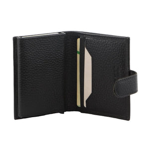 Pierre Cardin Leather Smart Slide credit card holder & Wallet 3644 Black
