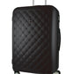 Pierre Cardin 4W Hardside Spinner suitcase 80cm Quilted Black