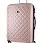 Pierre Cardin 4W Hardside Spinner suitcase 80cm Quilted Rose