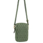 Pierre Cardin Leather Textured Design Phone Bag 3791 Sage