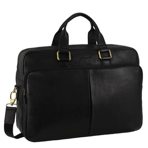 Pierre Cardin Leather Briefcase 3811 Black