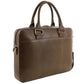 Pierre Cardin Leather Slim Laptop Briefcase 3817 Oak