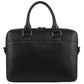 Pierre Cardin Leather Slim Laptop Briefcase 3817 Black