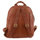 Pierre Cardin Leather backpack 3835 Tan