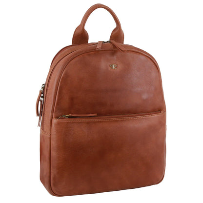 Pierre Cardin Leather backpack 3835 Tan
