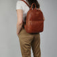 Pierre Cardin Leather backpack 3835 Tan
