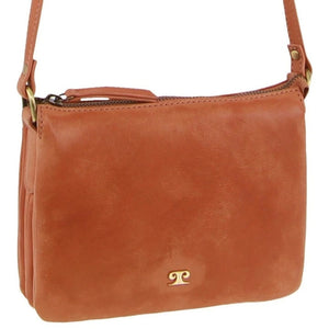 Pierre Cardin Leather Crossbody handbag 3837 Apricot