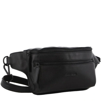 Pierre Cardin Leather 3 way sling bag 3896 Black