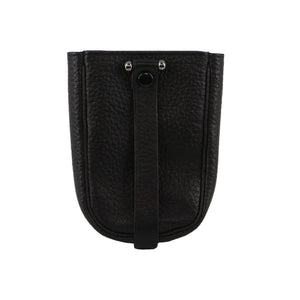 Pierre Cardin Leather Bell Keyring pouch 3897 Black