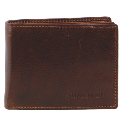 Pierre Cardin Leather wallet with inside flap Slimline 3901 Brown