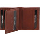 Pierre Cardin Leather Mens small Bi-fold wallet 3902 Brown