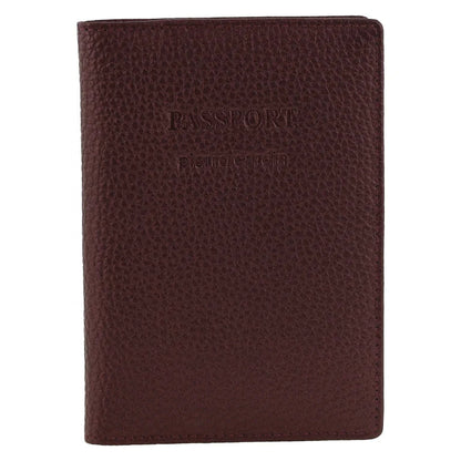 Pierre Cardin Passport Cover in leather Burgundy