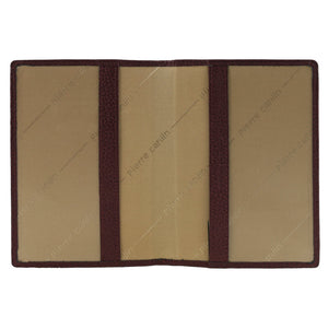 Pierre Cardin Passport Cover in leather Burgundy
