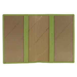 Pierre Cardin Passport Cover in leather Green