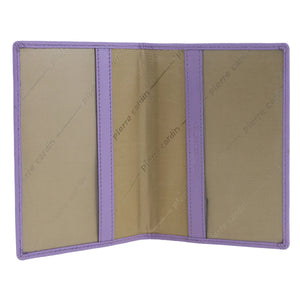 Pierre Cardin Passport Cover in leather Lilac