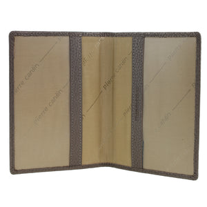 Pierre Cardin Passport Cover in leather Metallic Bronze