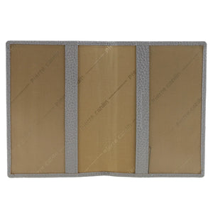 Pierre Cardin Passport Cover in leather Silver