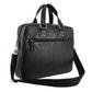 Pierre Cardin Leather Laptop Briefcase 3960 Black